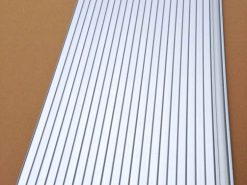 1 Full length Silver Tambour door slat x ( 45mm x 2500mm slat) ( No Handle )