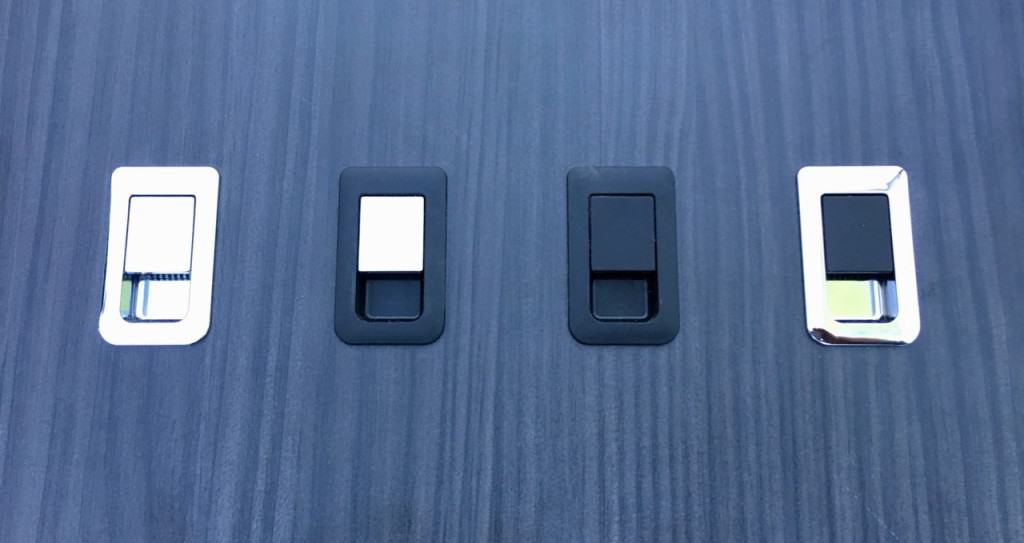 100 x evoMatic Flush door catches Satin Chrome EVO Design