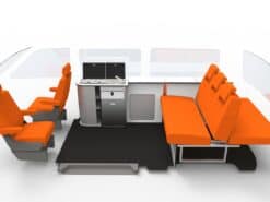 Camper van, long wheel base, VW, DIY flat pack kit.