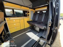 EVO 7.4 PRO 1200 SWB VAN T5 / T6 GOLDEN YELLOW and bamboo worktop