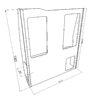 PRO 1300 Slim LWB Rear section only Dimensions