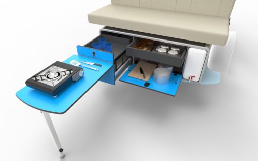 practical rv kitchen pod vw t5 t6 t4 taffic