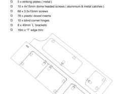 BED SEAT PANELS (SALE Denim Blue B69 Rear Panel 25692876)