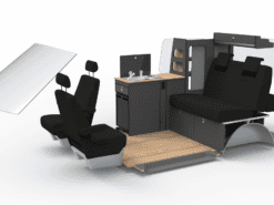 EVO Twin Slider Kitchen With .4 Double Opening Wardrobe