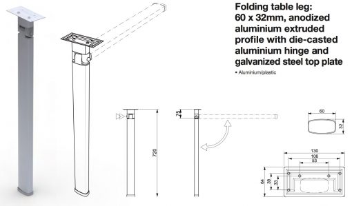 Star Table leg