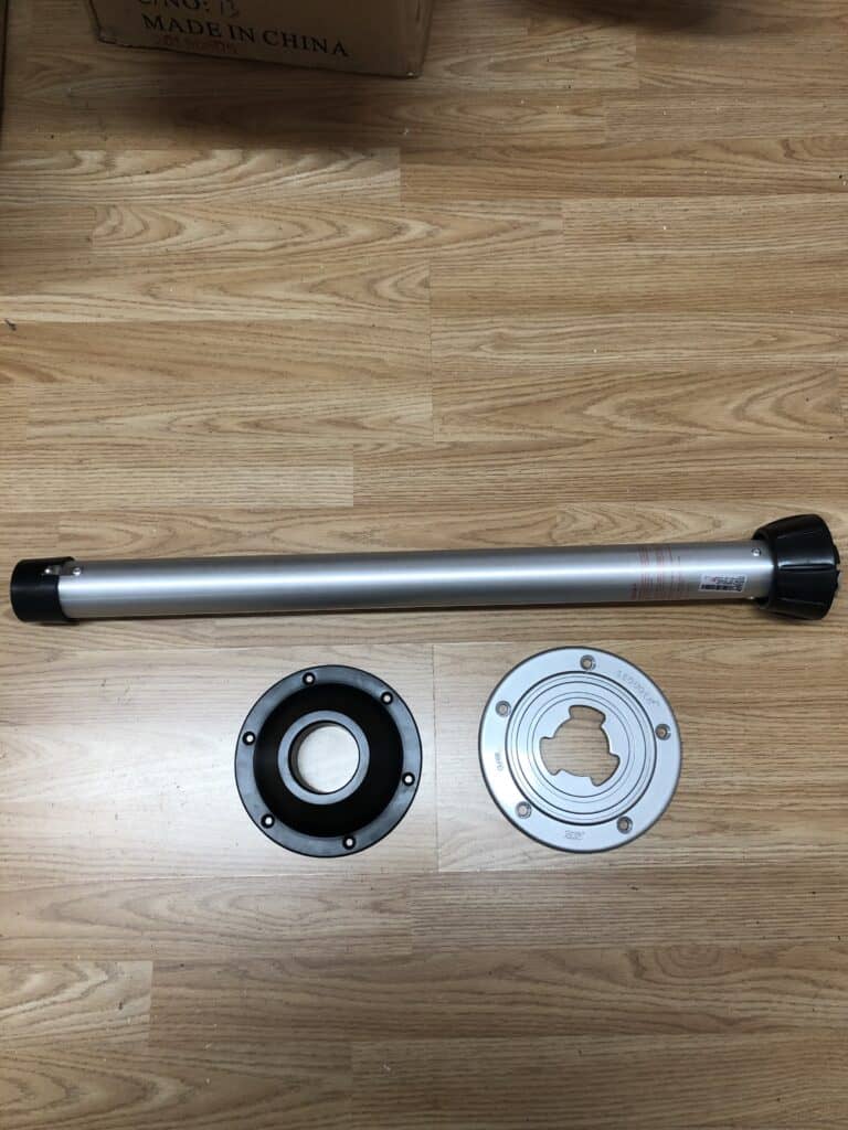Sequoia Flush Floor Table Leg Kit With Twist Lock – Perfect For Marine, Campers, And Motorhomes