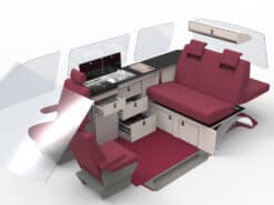 A2.3 PRO EVO VW CAMPERVAN, CONVERSION, SHORT WHEEL BASE, FLAT PACK KIT