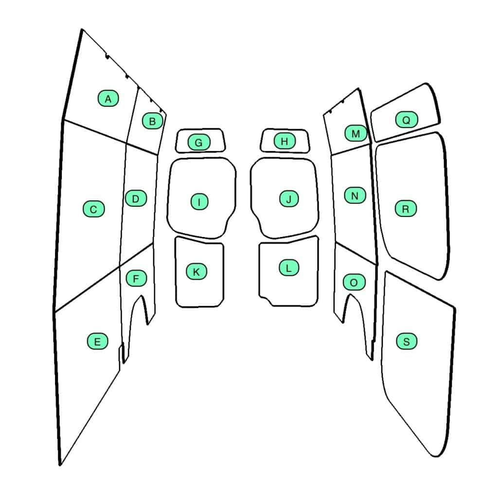 SPRINTER / CRAFTER 2006 TIL 2017 MWB Internal panels