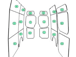 Sprinter bamboo- birch- plywood van camper side lining panels