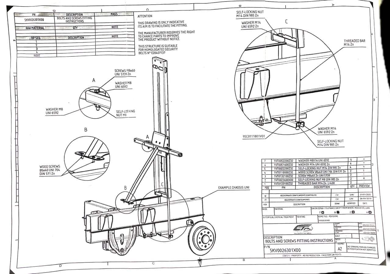Double seat frame forward facing Sprinter Crafter Ducato Boxer - Image 3