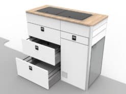 EVO V4.1 LARGE VANS (Side door kitchen pod with Solid back)