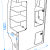 5.5 pro rear section, vw t5/ t6 rear furniture dimensions