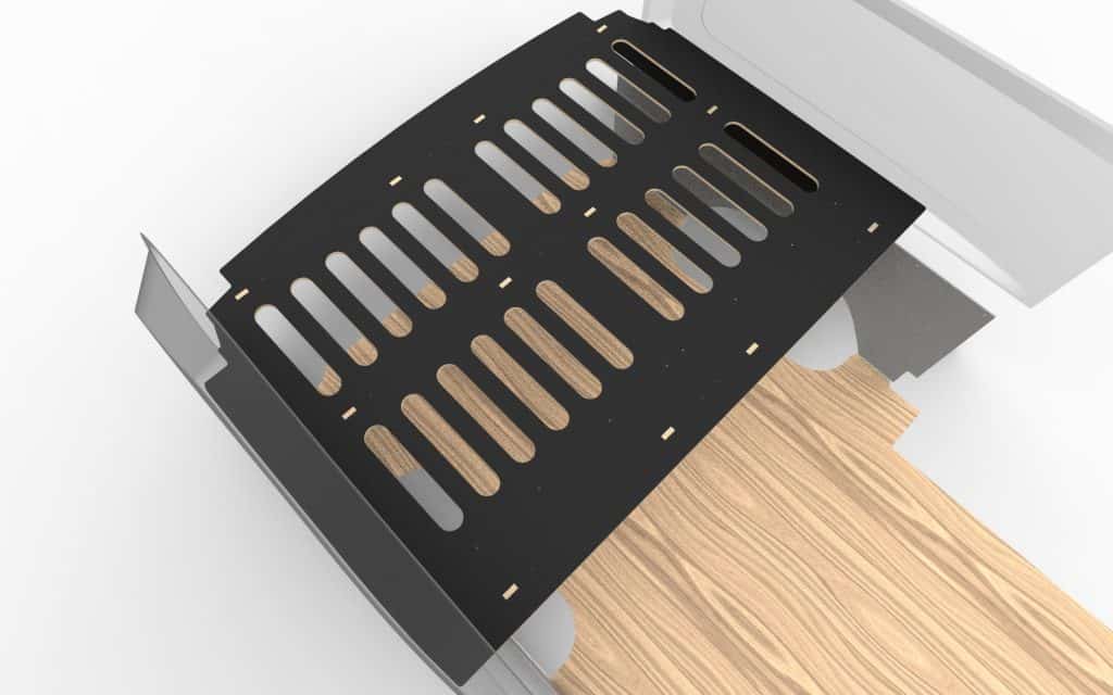 REAR BED PLATFORM SPRINTER to present & Crafter 2006 - 2017 MWB - Black Heksa