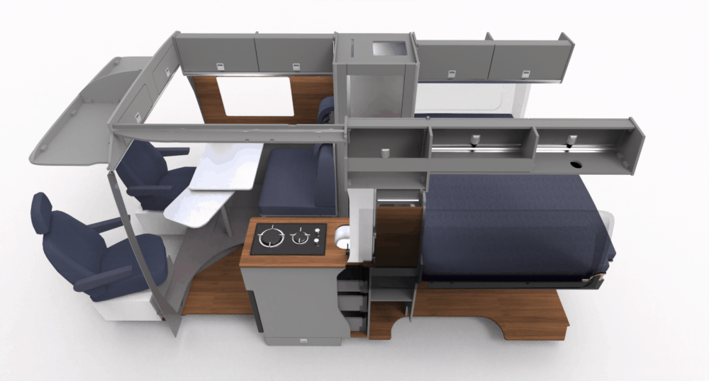 EVO design 1 sprinter crafter rv camper 4×411 EVO Design