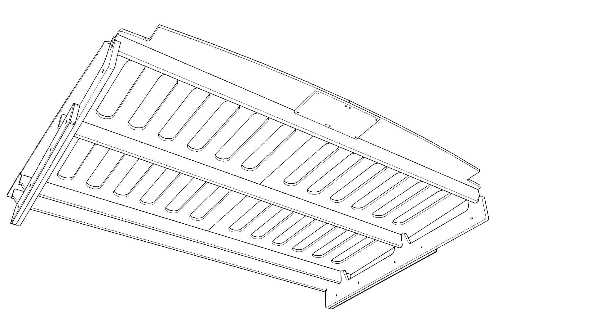 REAR BED PLATFORM Crafter 2017 Onwards MWB Black Heksa - Image 7