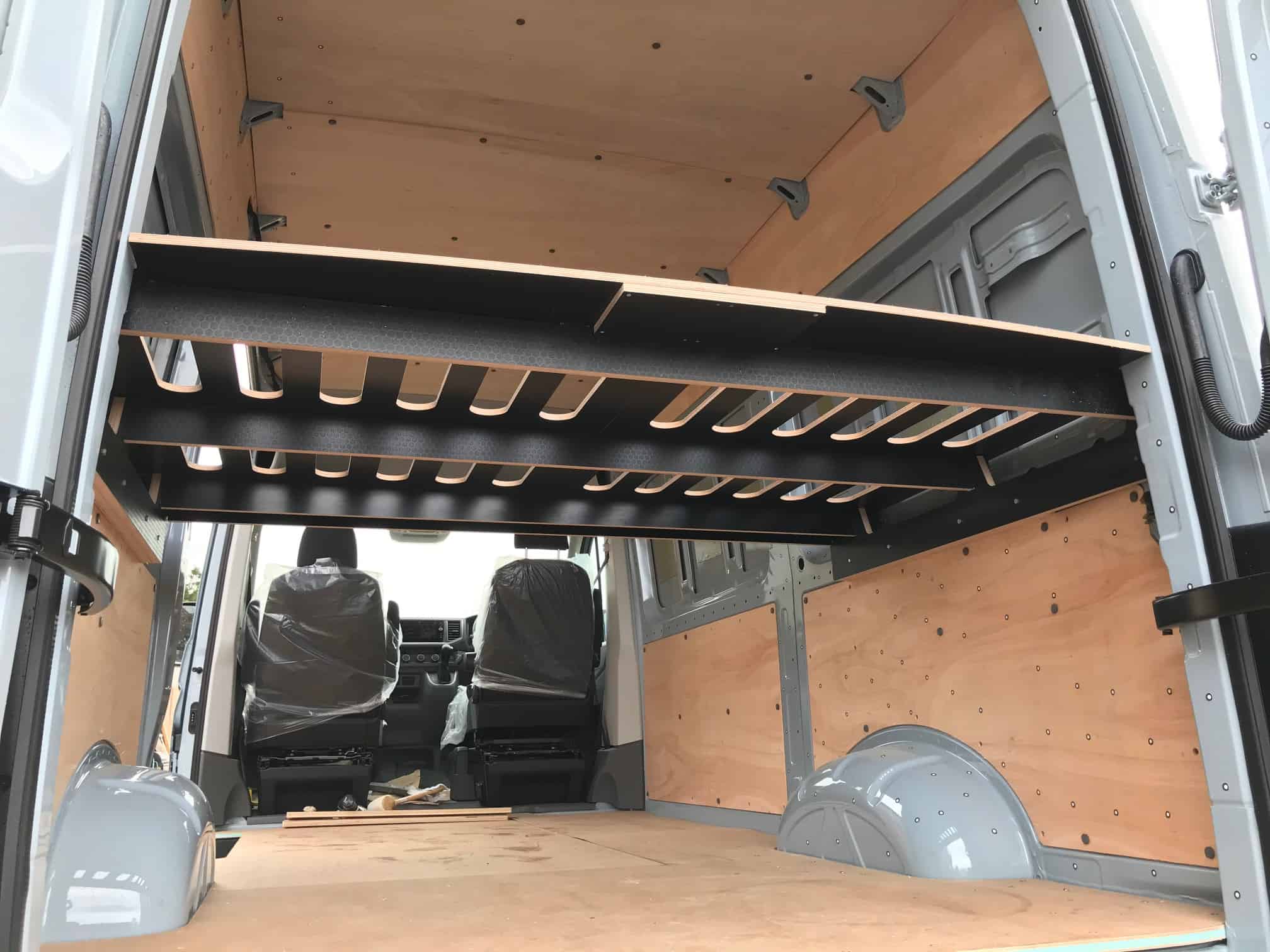 REAR BED PLATFORM Crafter 2017 Onwards MWB Black Heksa - Image 2