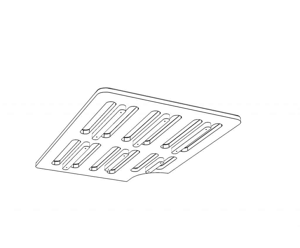 Bamboo Shower Board to fit shower B EVO Design