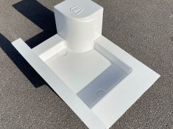 Shower B tray + wheel arch cover