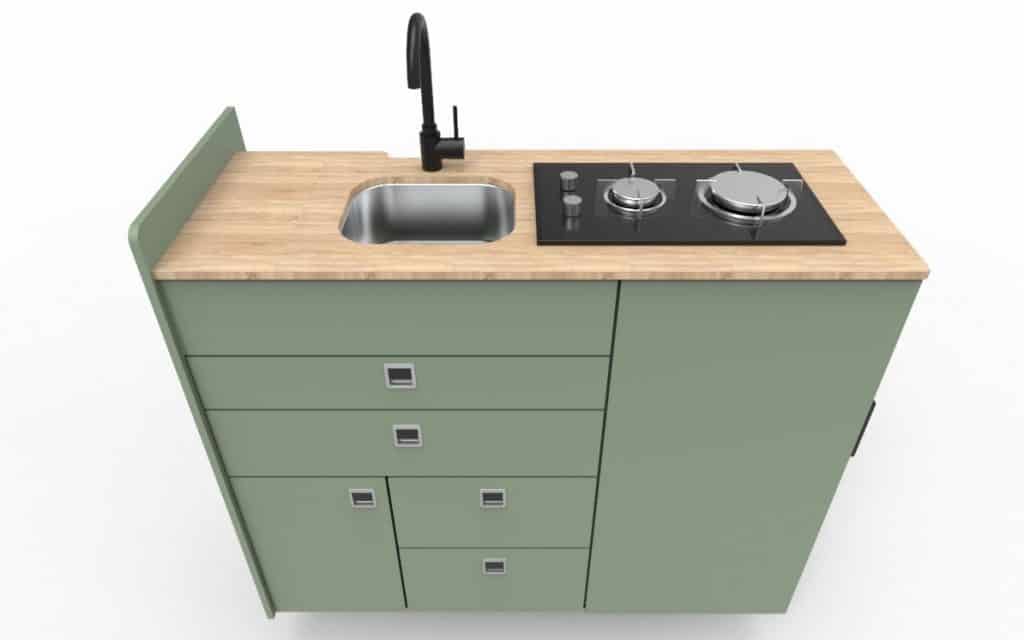 EVO V8  – LARGE VANS Side door kitchen pod