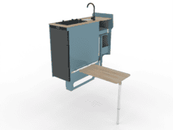 Exterior table , mito rail & adjustable height leg