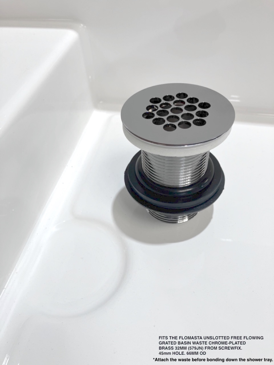 Sink Waste to fit Evo Design Shower Trays all models.