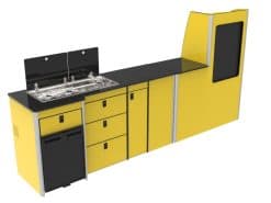 EVO 2.6 PRO LWB VAN T4 / T5 / T6 (Half Wardrobe)