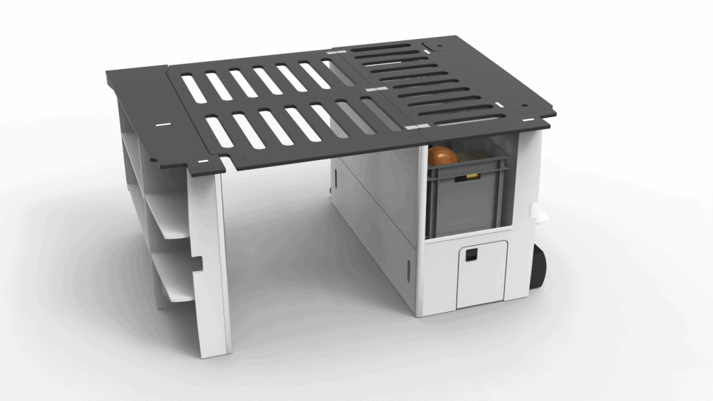 Lifting bed with storage ( Y ) VW crafter 2017 to present MWB van