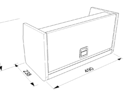 Locker Y 490mm Crafter 2017+ & MAN TGE LWB (D3) Over sink