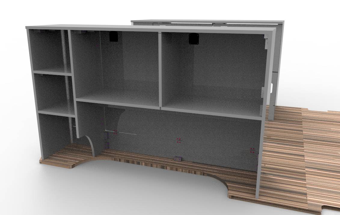 Under platform bed storage ( E ) Sprinter Front wheel drive MWB - Image 4