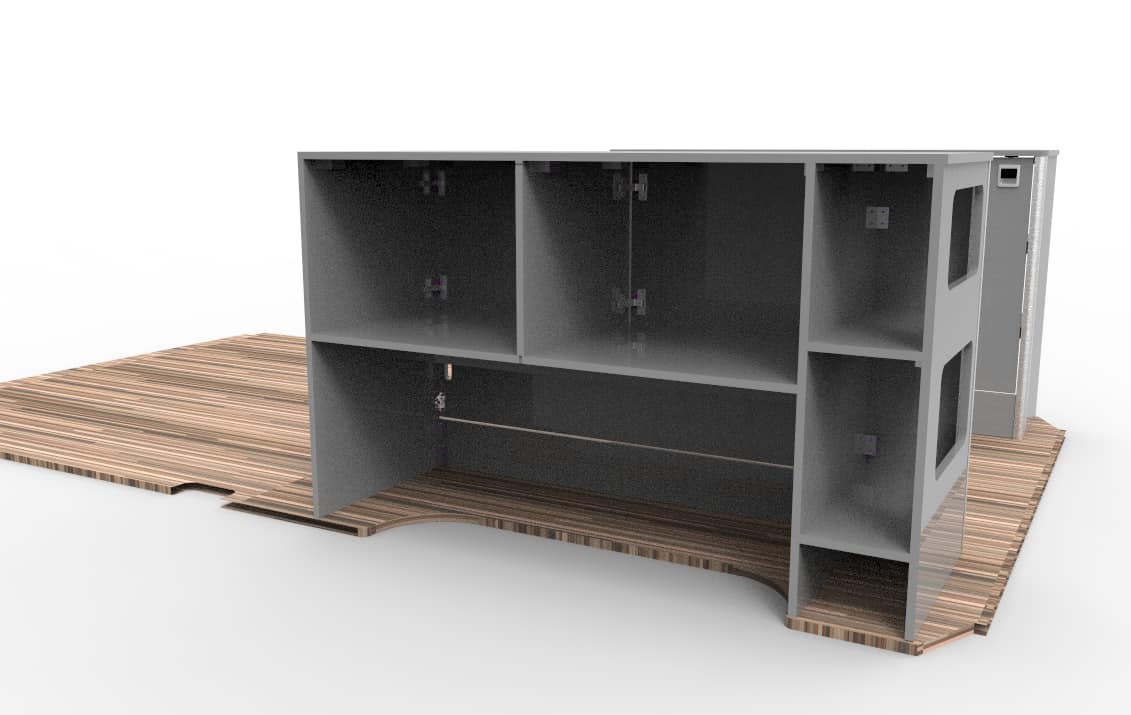 Under platform bed storage ( E ) Sprinter Front wheel drive MWB - Image 5