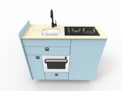 EVO V8 + Oven/Microwave Side door kitchen pod