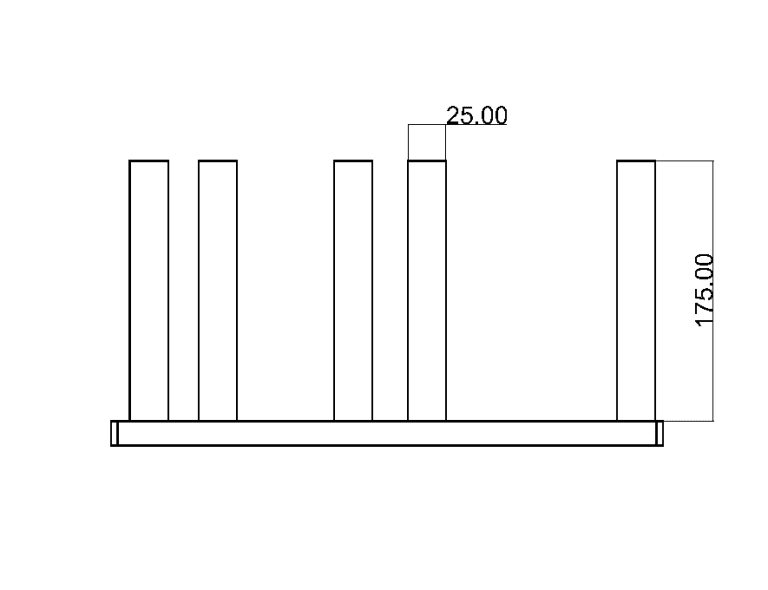 Bamboo Draw Organiser with 6 posts ( EVO 6 ) EVO Design