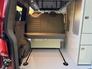 T5 T6 VW Campervan Furniture EVO 2.4 VW SWB Gloss white with bamboo top