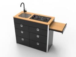 V5.2 – LARGE VANS Side door kitchen pod (ALL DRAWERS