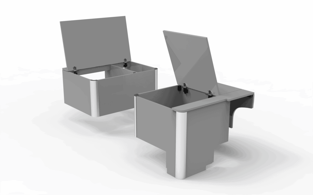 Bench Seat Storage Pair EVO Design