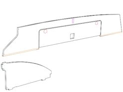 Over Cab Locker - Sprinter / Crafter - (D1 + D4 + D5) - Front only