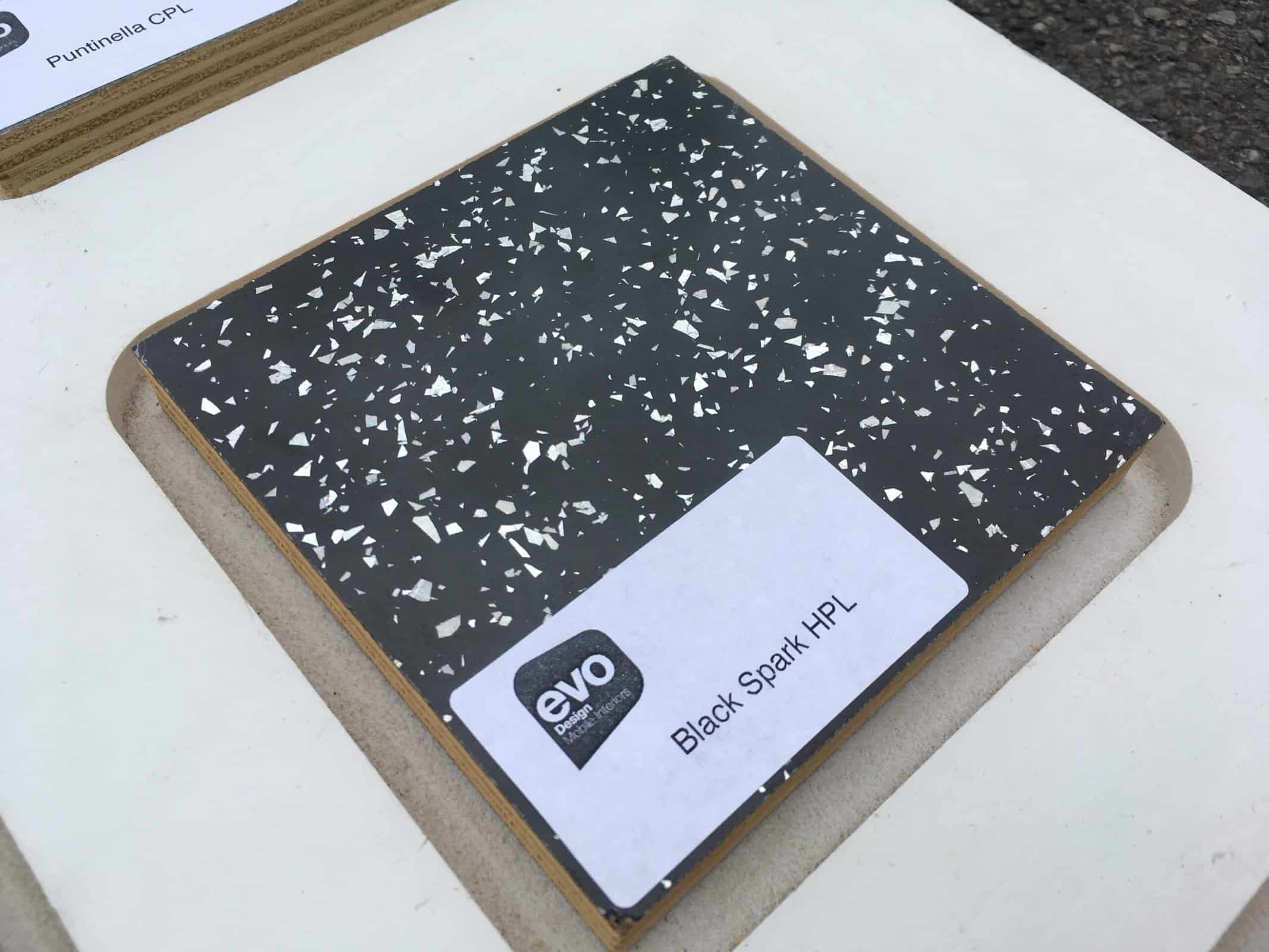 Black Spark Gloss square 110mm x 110mm ( Max 2 samples for Royal Mail ) - Image 2