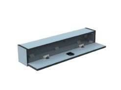 Van Side Step Storage open