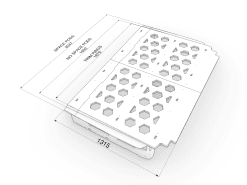 REAR BED PLATFORM FORD TRANSIT MK8  L3 - Black Heksa
