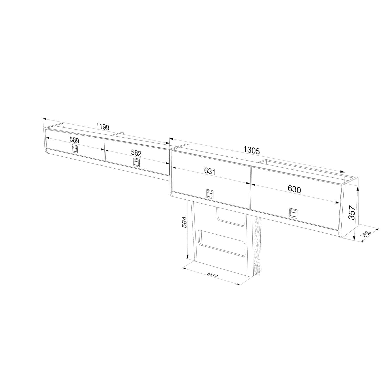 Locker P (D8) 2504mm Crafter LWB - Image 7