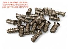 EURO SCREWS 6.2 X 13.5MM  - 100 pieces