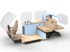 EVO Twin Slider Kitchen With .6 Half Wardrobe LWB