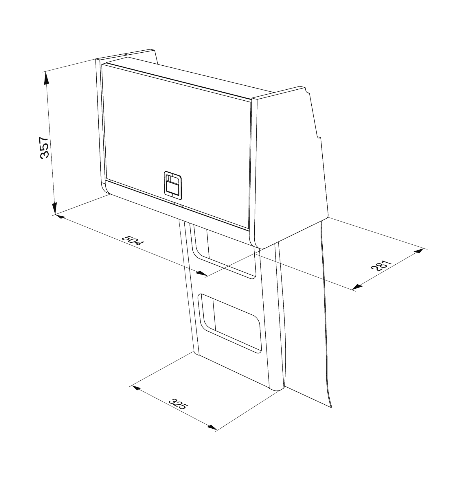 Locker F 504mm (Over Kitchen Section Only) Sprinter 2006+ / Crafter 2006 - 2017 - Image 8