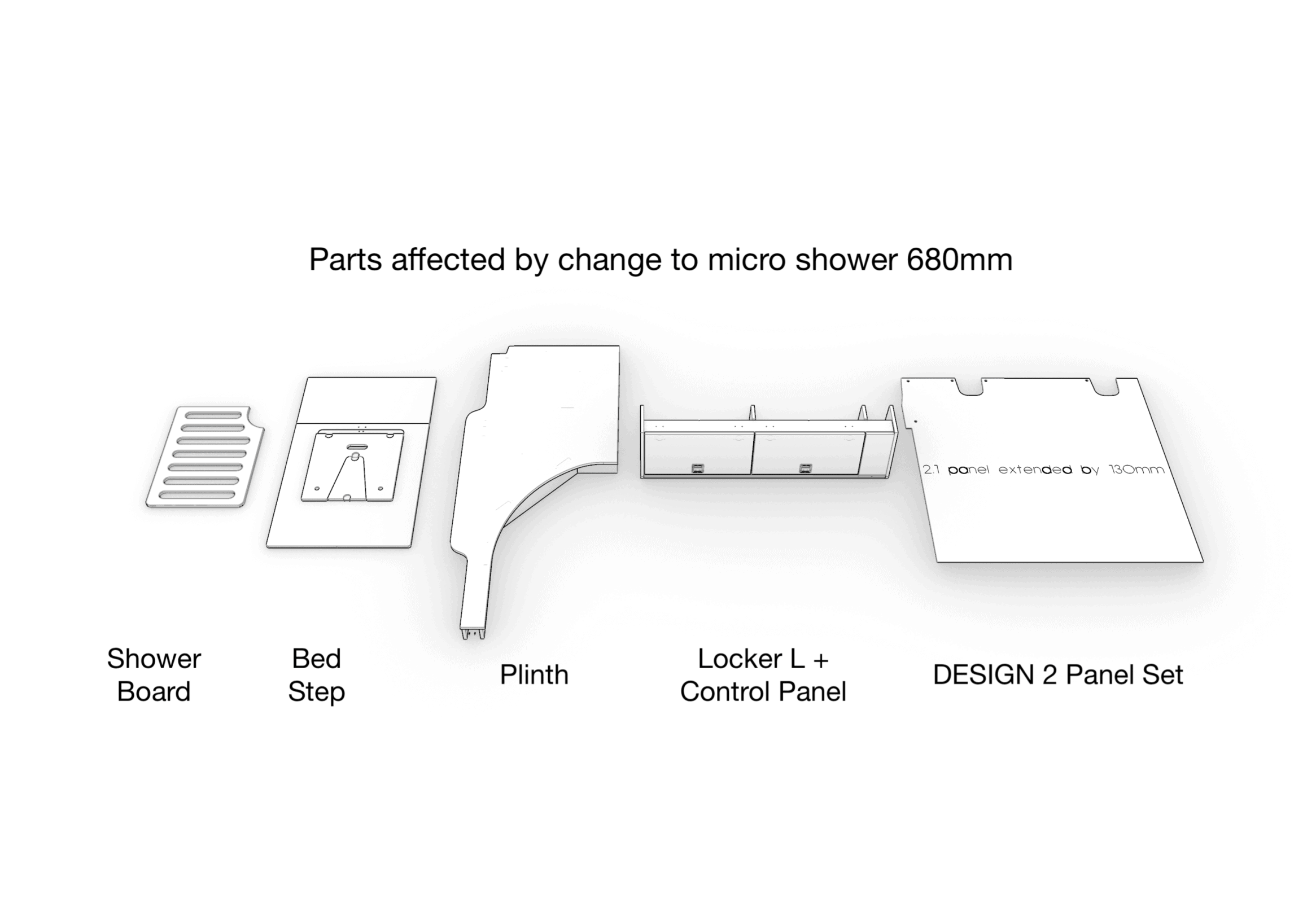 DESIGN 2.1 Micro Shower (complete van conversion kit) - Image 2