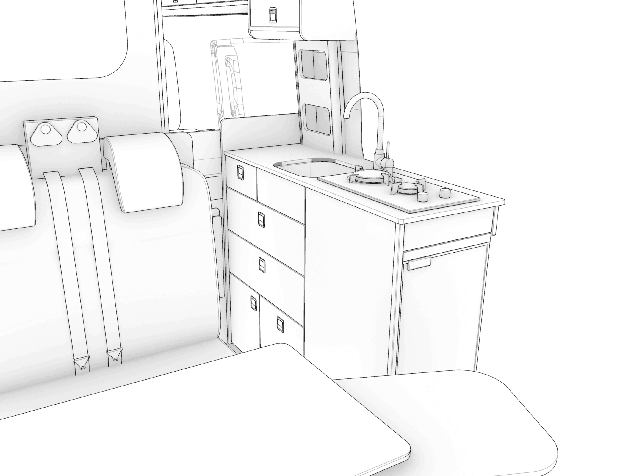 DESIGN 2.1 Micro Shower (complete van conversion kit) - Image 7