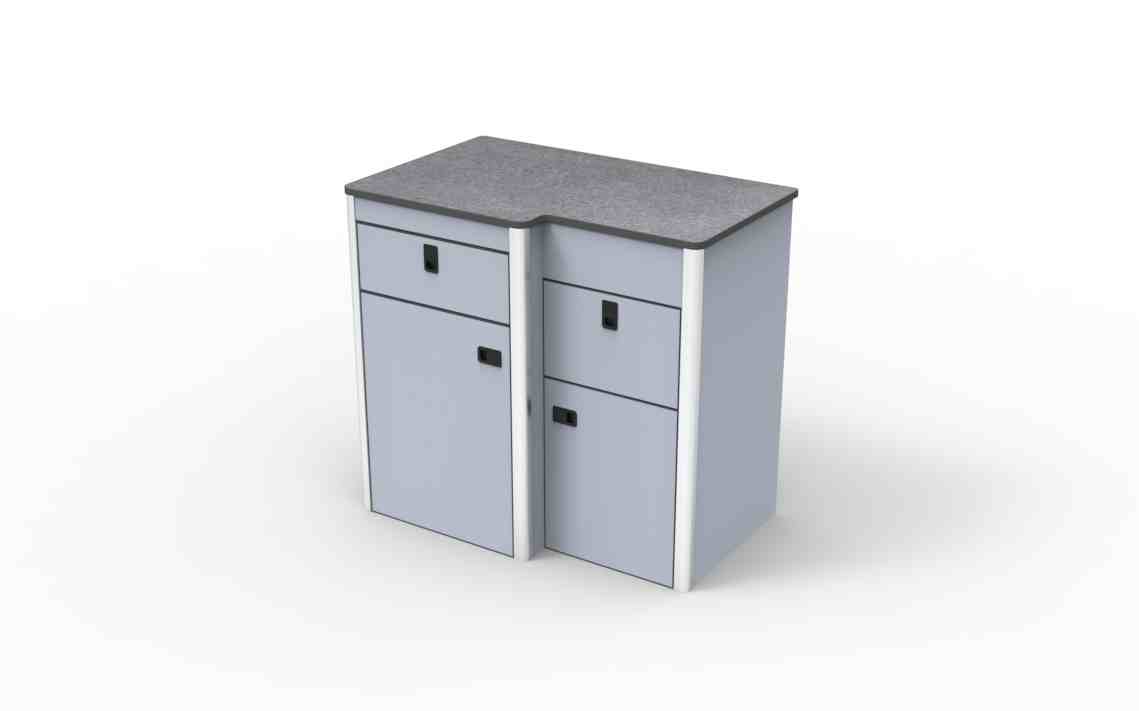 SALE POD EVO 2 PRO Dove Grey With Cement 5644 Worktop + Internals (2PP.4)