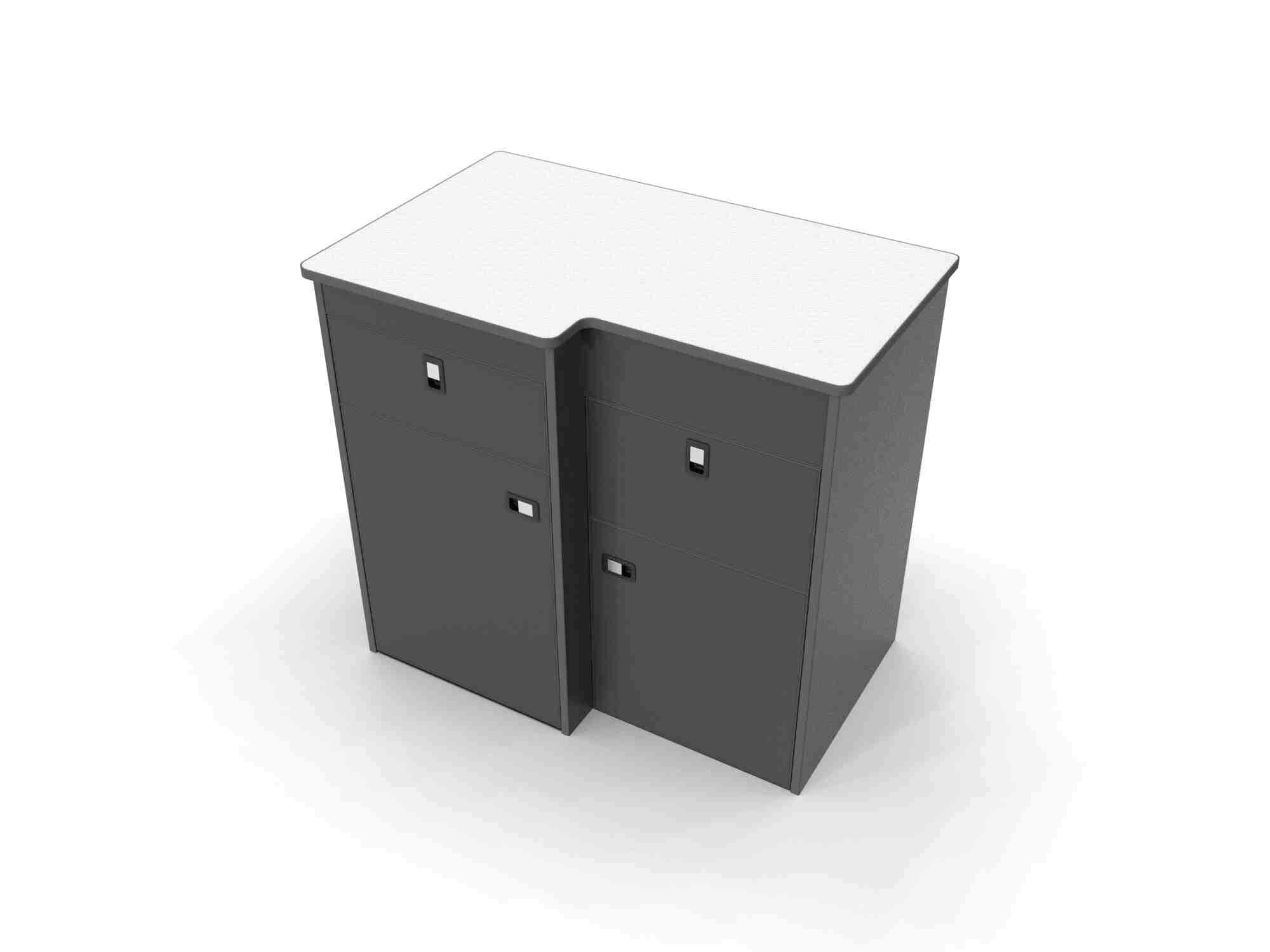 SALE POD EVO - Slate Grey With Satin grey 007 Worktop and Internals (SP2.1.56)