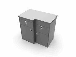 SALE POD EVO - Grey 019 With Silver Grey Worktop (SP2.1.57)