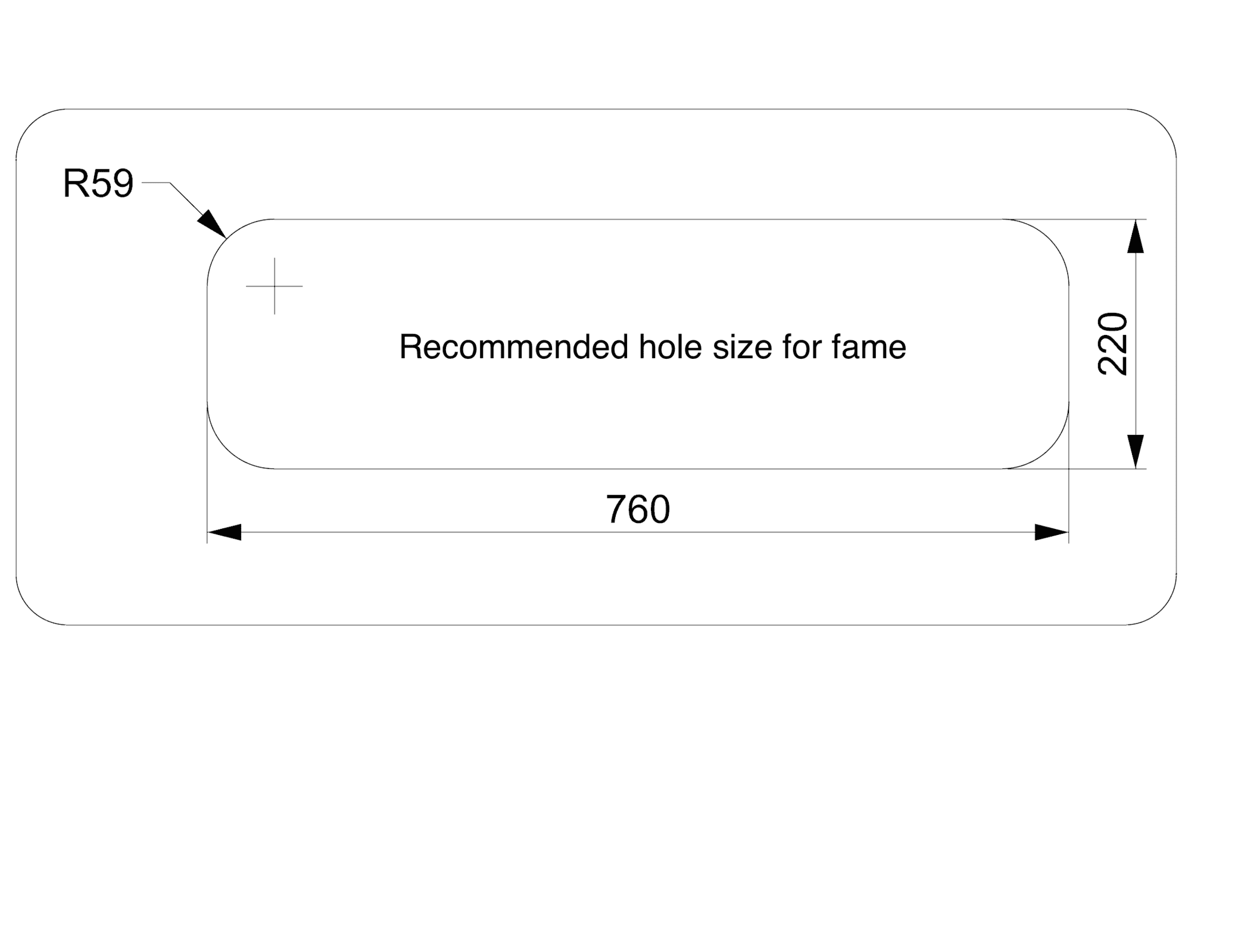 BAMBOO WINDOW FRAME - A - 776 x 236mm ( Updated with 5mm offset ) - Image 4