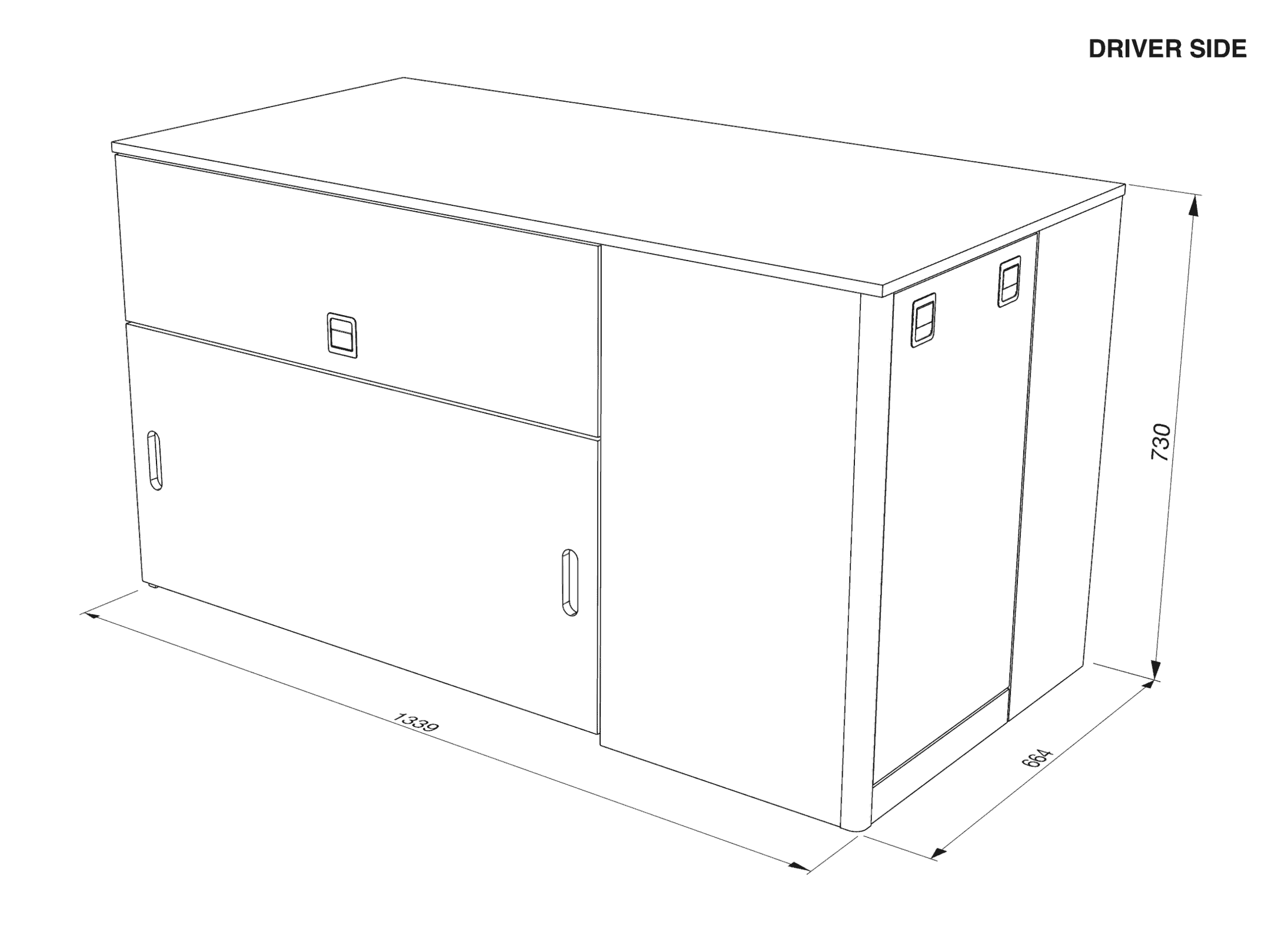 Under platform bed storage - CITROEN RELAY MK3 L3H2 - Image 9